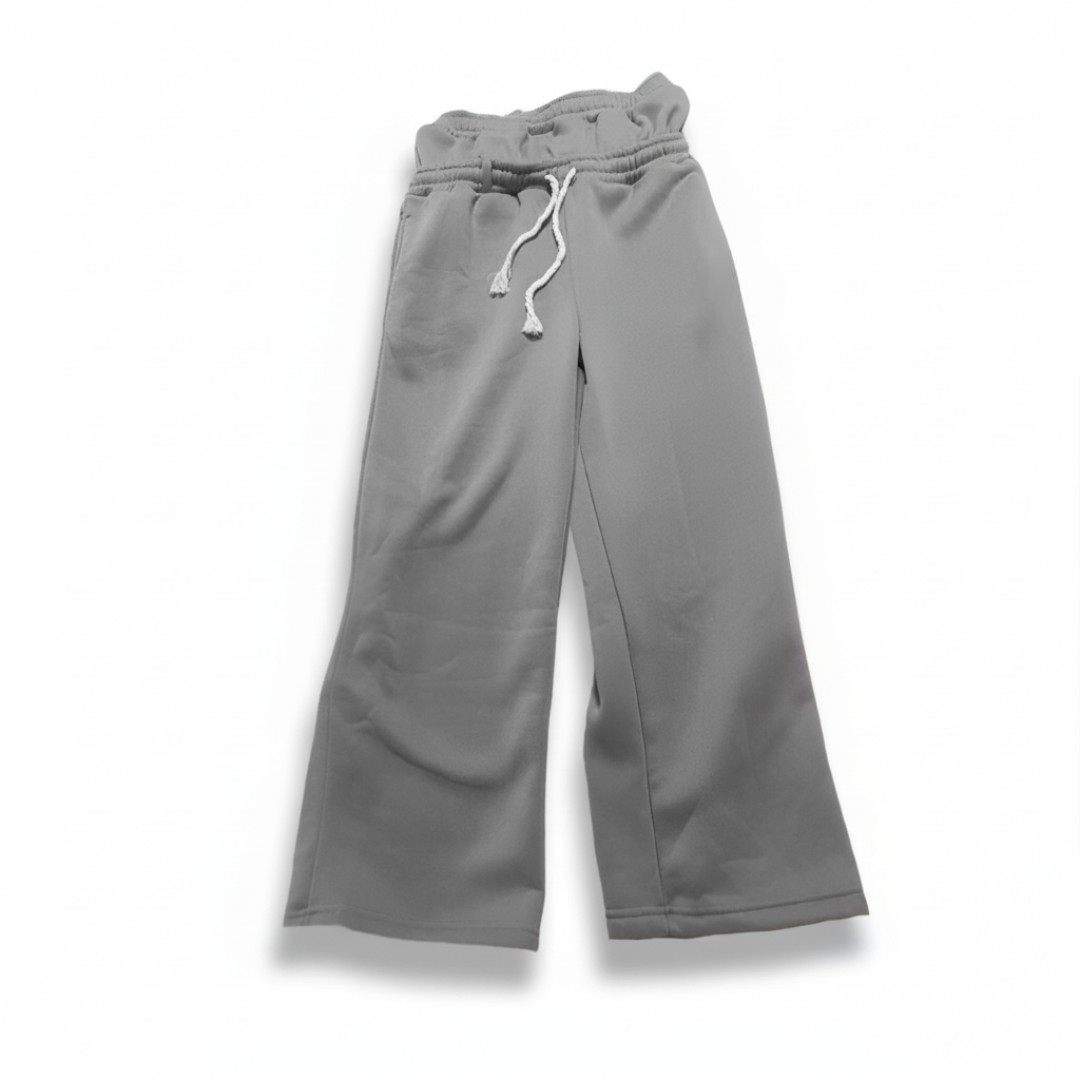 Loose Drawstring Double Layer Embroidered Casual Pants