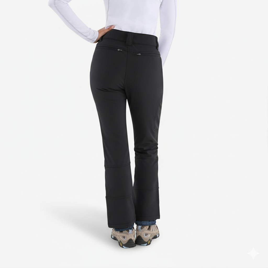 Fleece Lined Softshell Ski Snow Pants For Women