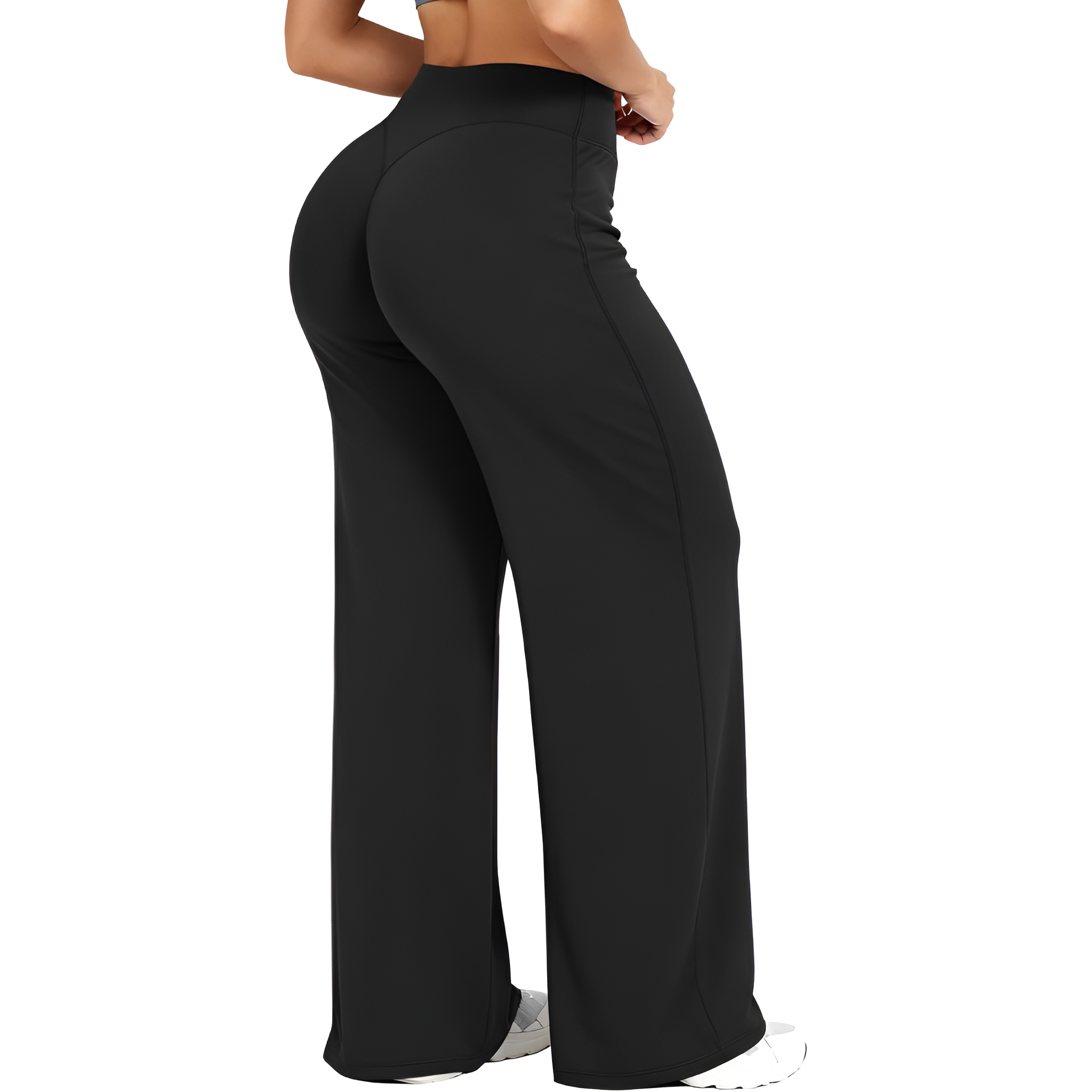 Women High Waist Straight Pants