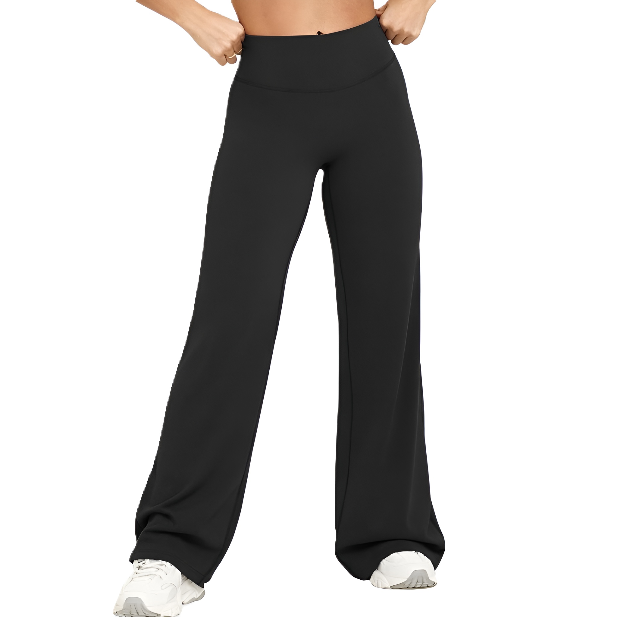 Women High Waist Straight Pants