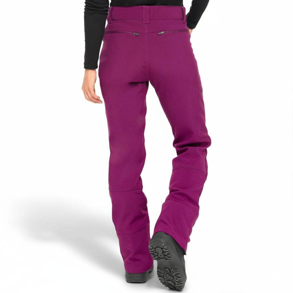 Fleece Lined Softshell Ski Snow Pants For Women