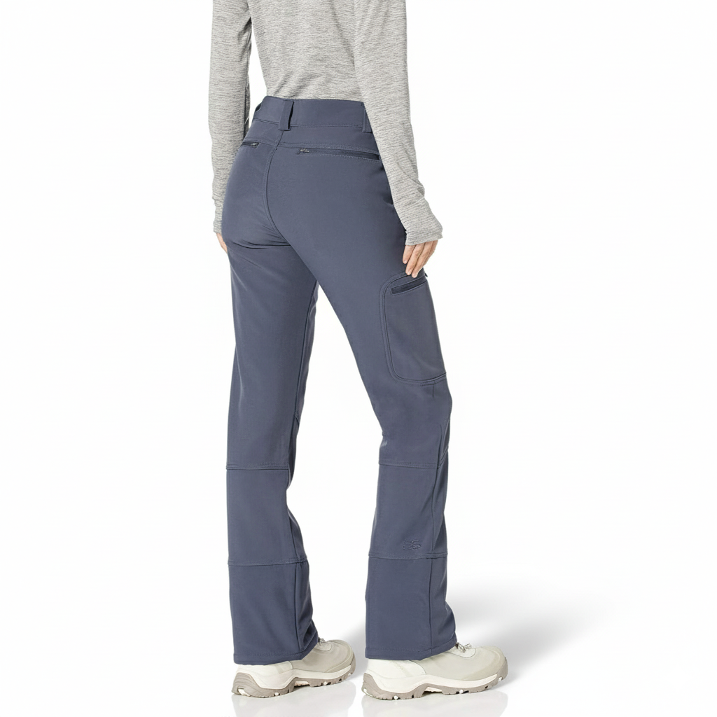Fleece Lined Softshell Ski Snow Pants For Women