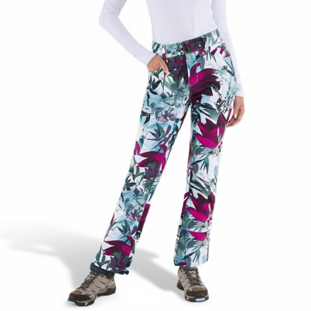 Fleece Lined Softshell Ski Snow Pants For Women