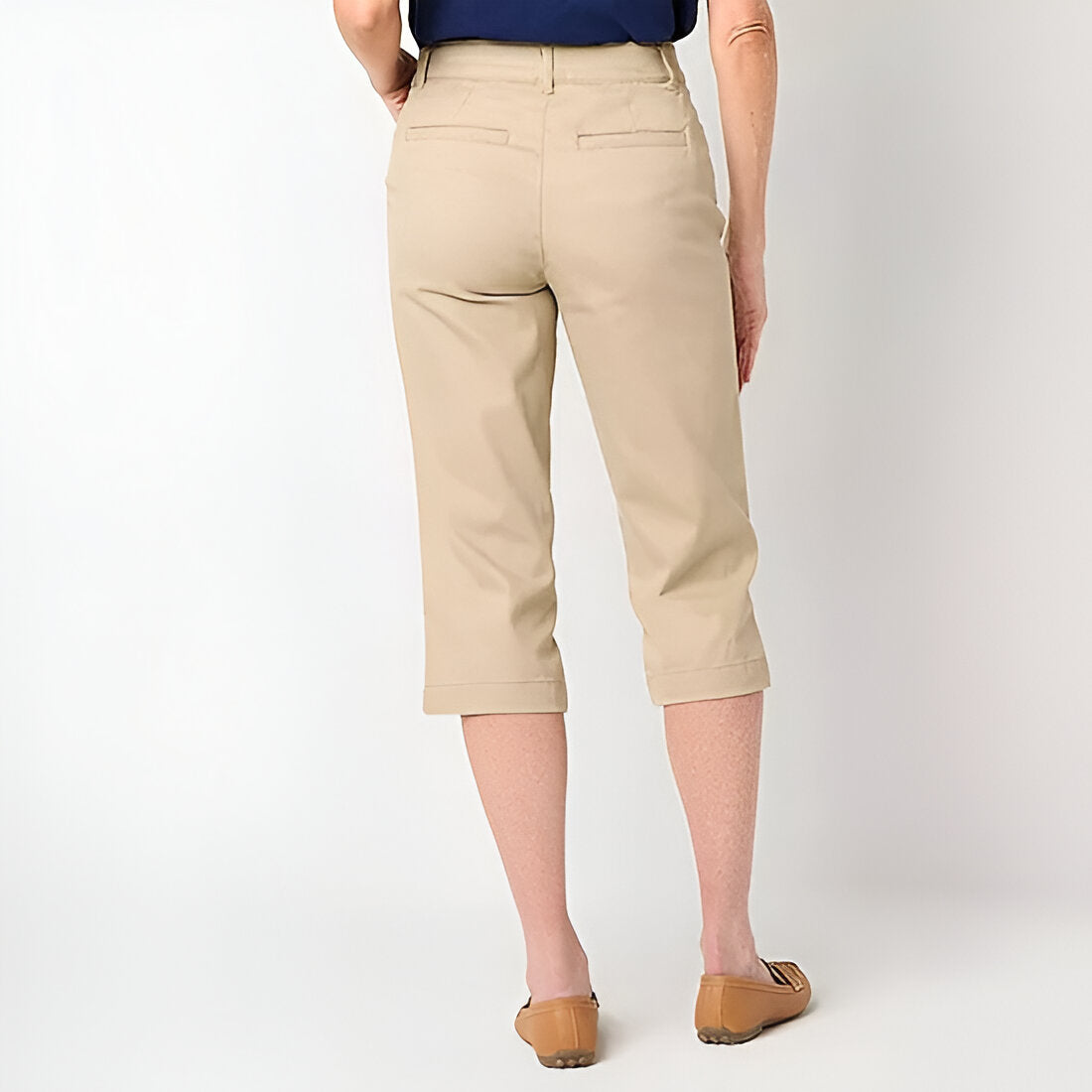 Secretly Slender Women Mid Rise Capri Pant-My Comfy Pant