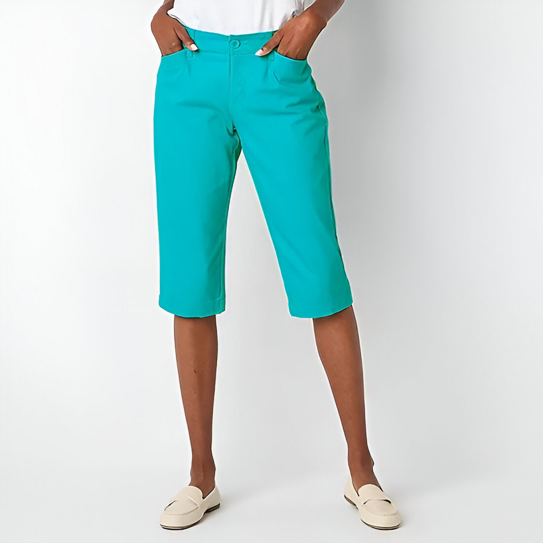 Secretly Slender Women Mid Rise Capri Pant-My Comfy Pant