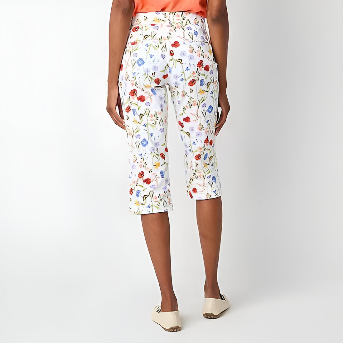 Women Mid Rise Capri Pant-My Comfy PantWomen Mid Rise Capri Pant - Image 4