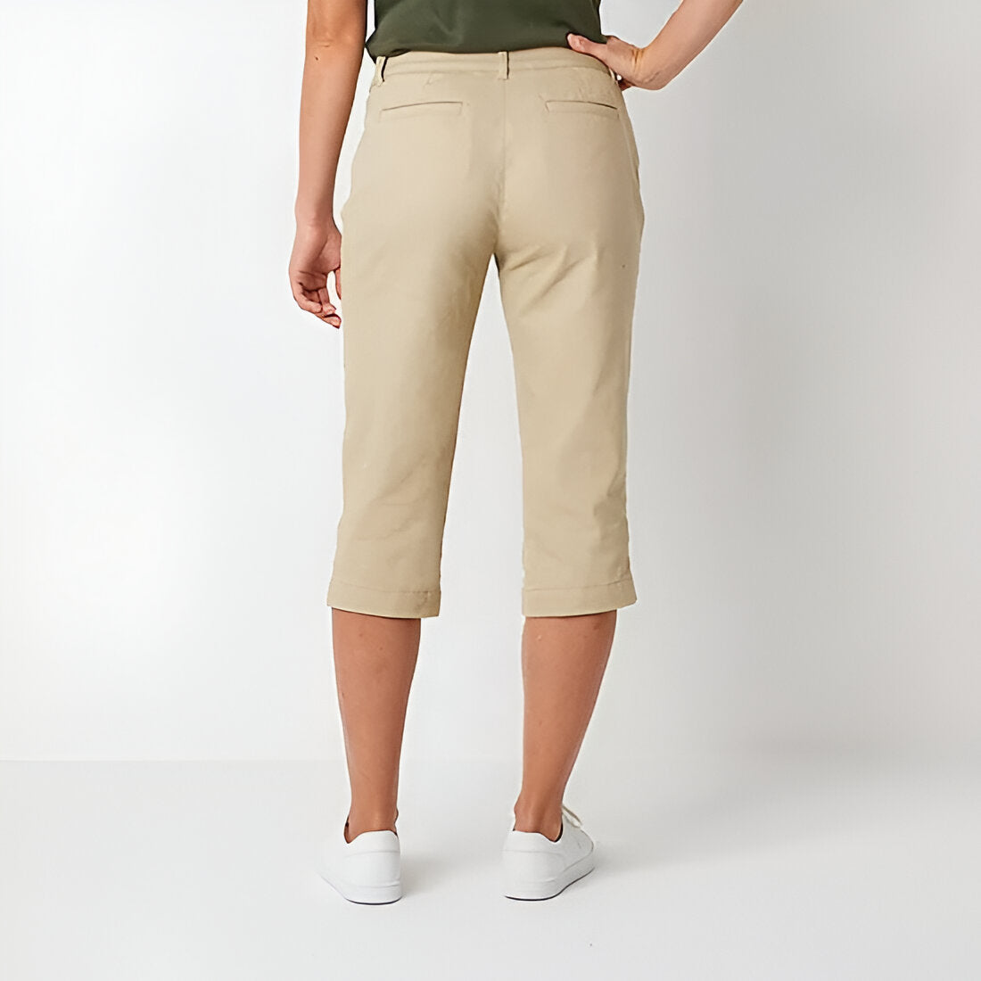 Secretly Slender Women Mid Rise Capri Pant-My Comfy PantSecretly Slender Women Mid Rise Capri Pant - Image 3