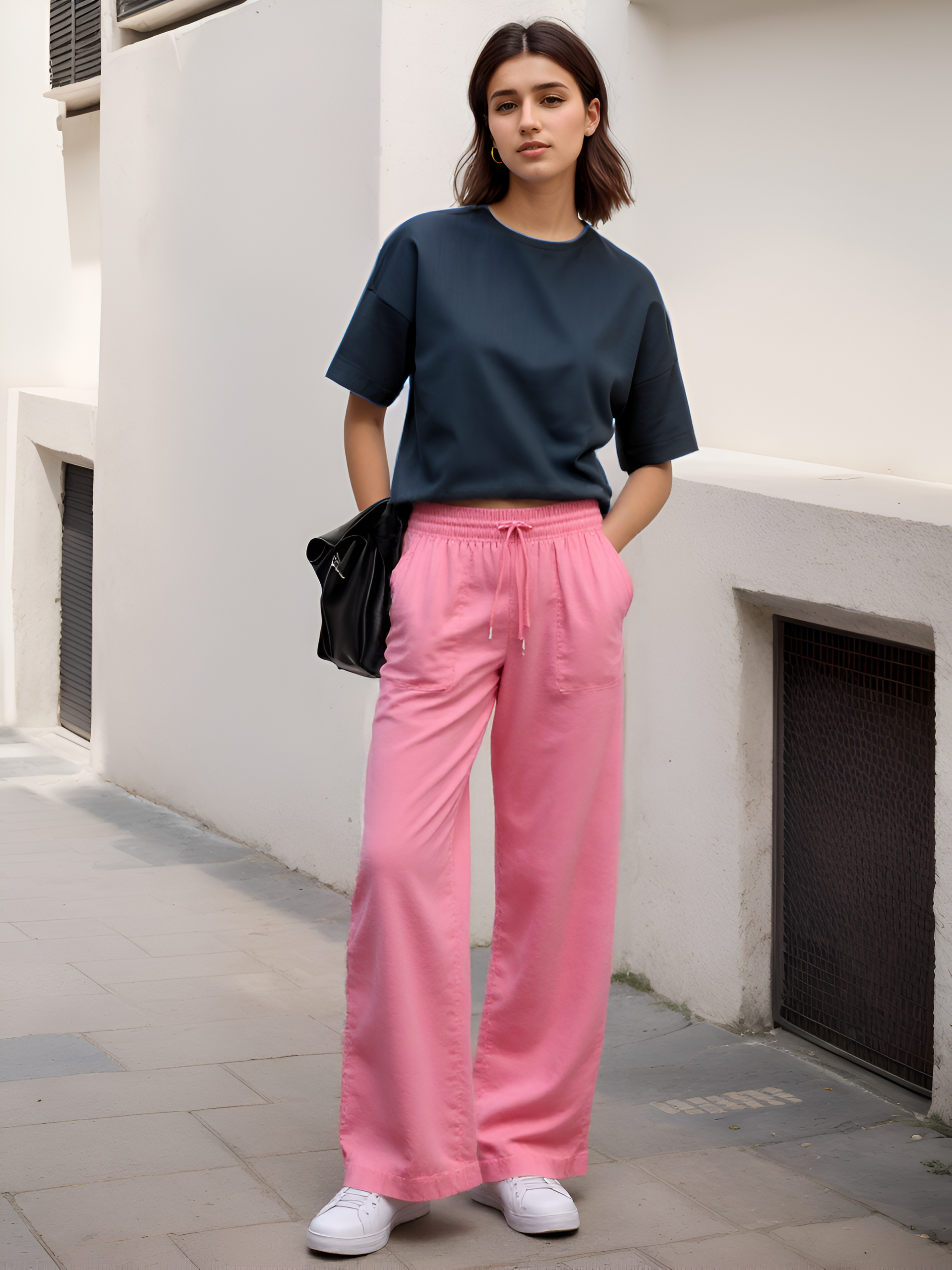 Women's Retreat Linen High Rise Wide Leg Pant-My Comfy PantWomen's Retreat Linen High Rise Wide Leg Pant - Image 10