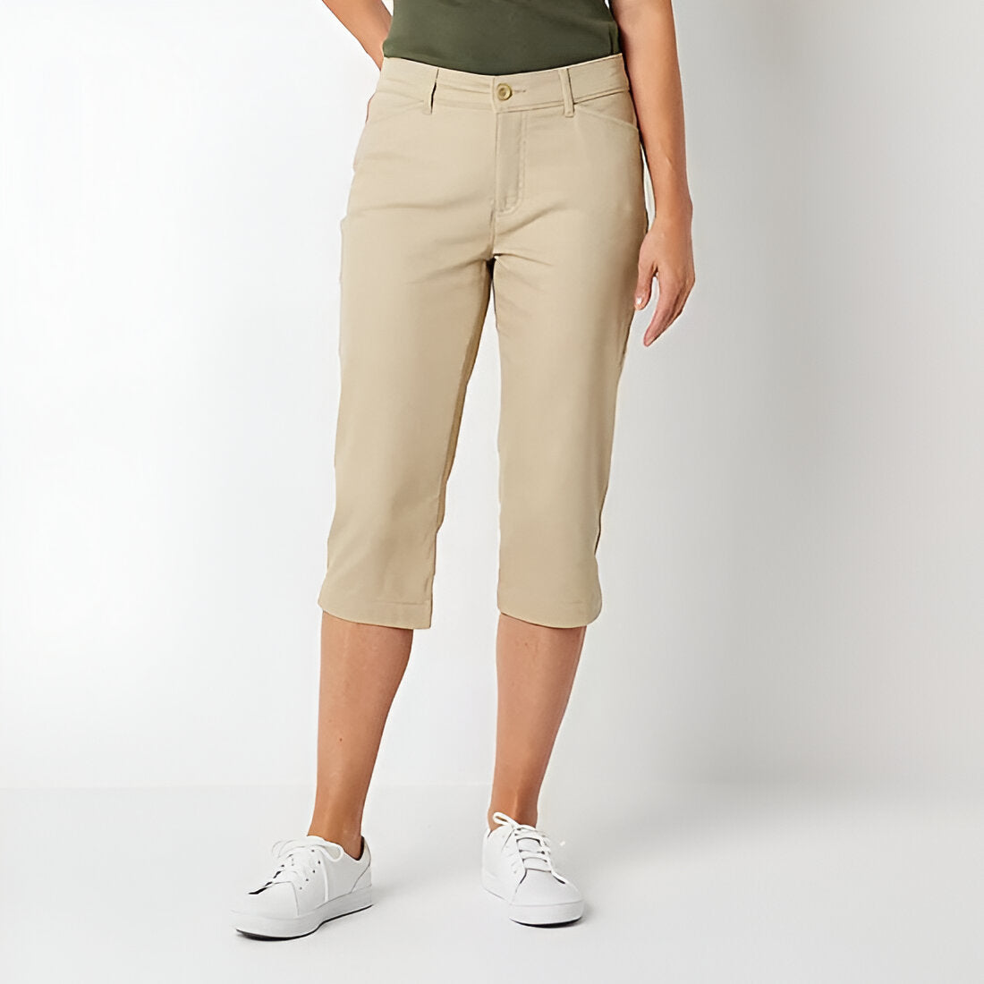 Secretly Slender Women Mid Rise Capri Pant-My Comfy Pant