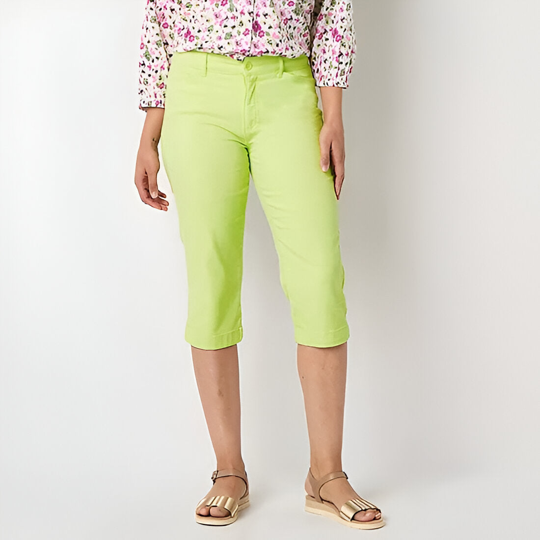 Secretly Slender Women Mid Rise Capri Pant-My Comfy Pant