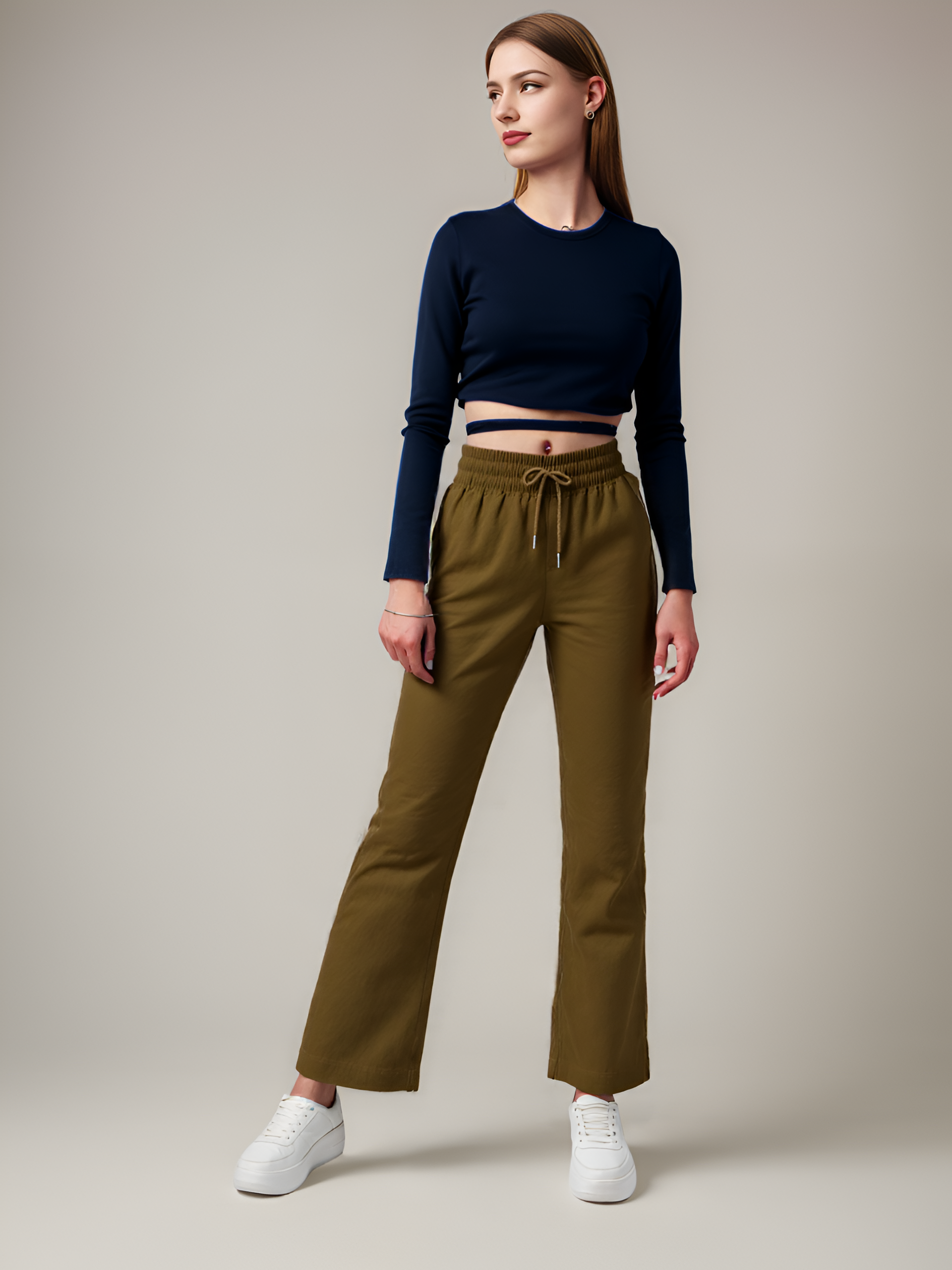 Soft Elastic Wide Length Pants-My Comfy Pant