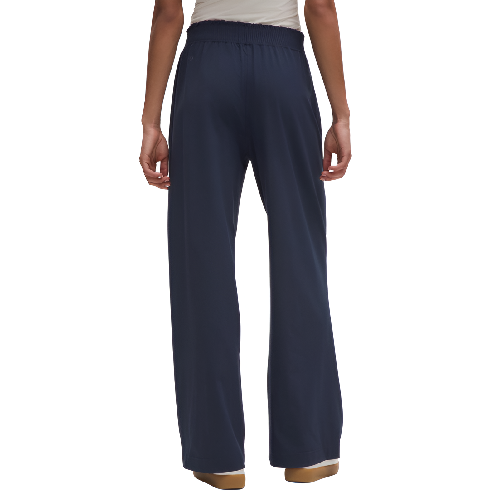 Stretch Woven Ruffle Waist Wide Leg Pants-My Comfy PantStretch Woven Ruffle Waist Wide Leg Pants - Image 6