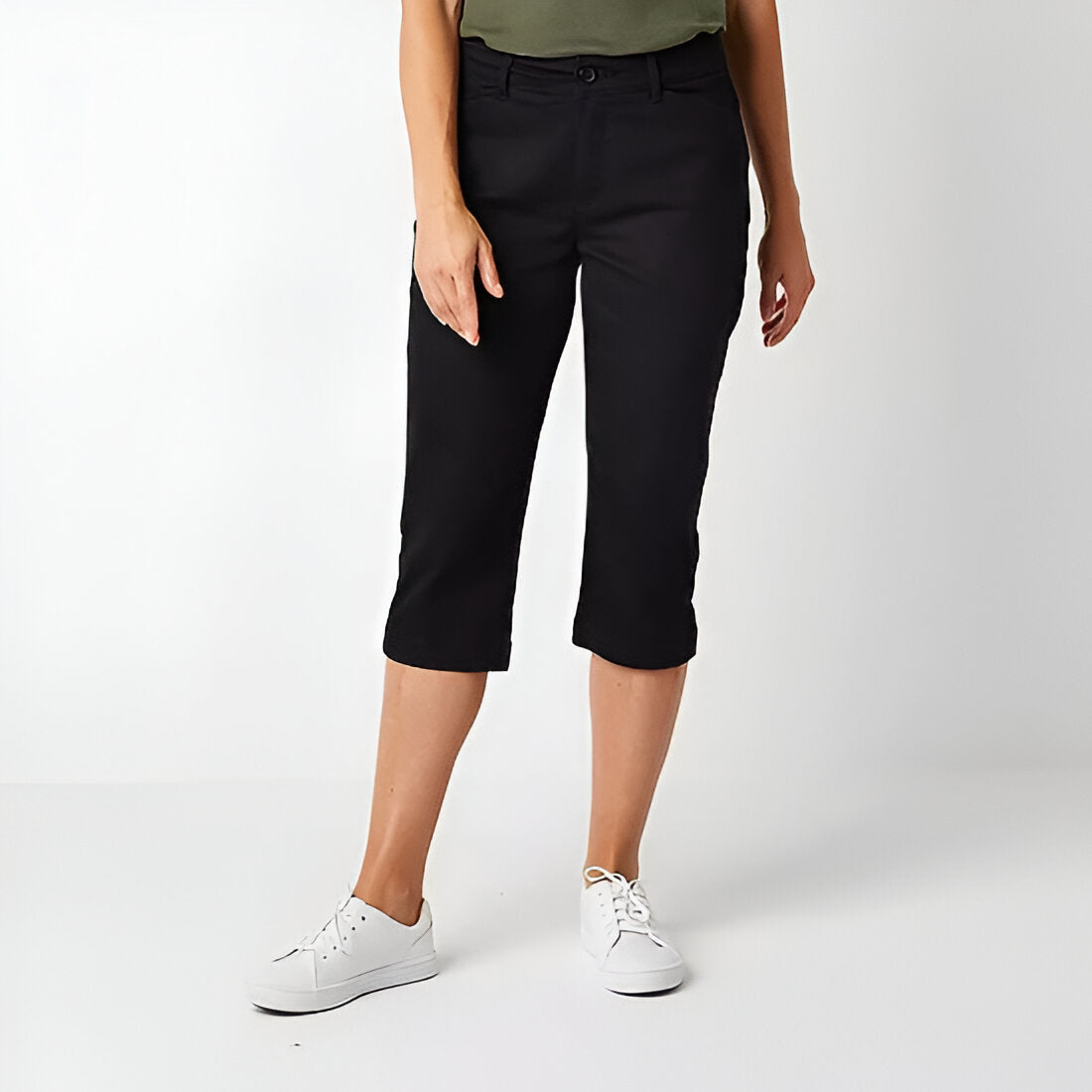 Secretly Slender Women Mid Rise Capri Pant-My Comfy Pant