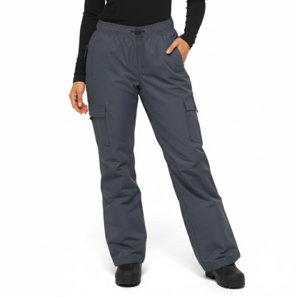 Fleece Lined Pull Over Cargo Snow Pants