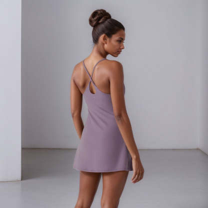 Strappy Front Curve Sports Dress-My Comfy Pant