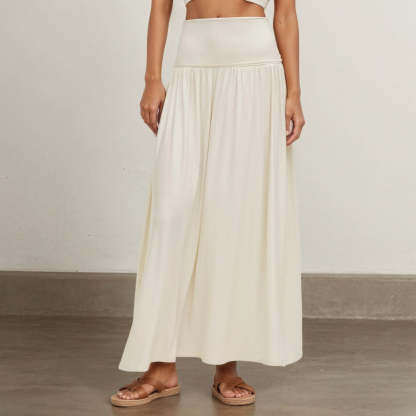 Crop Top And Maxi Skirt Dress-My Comfy Pant