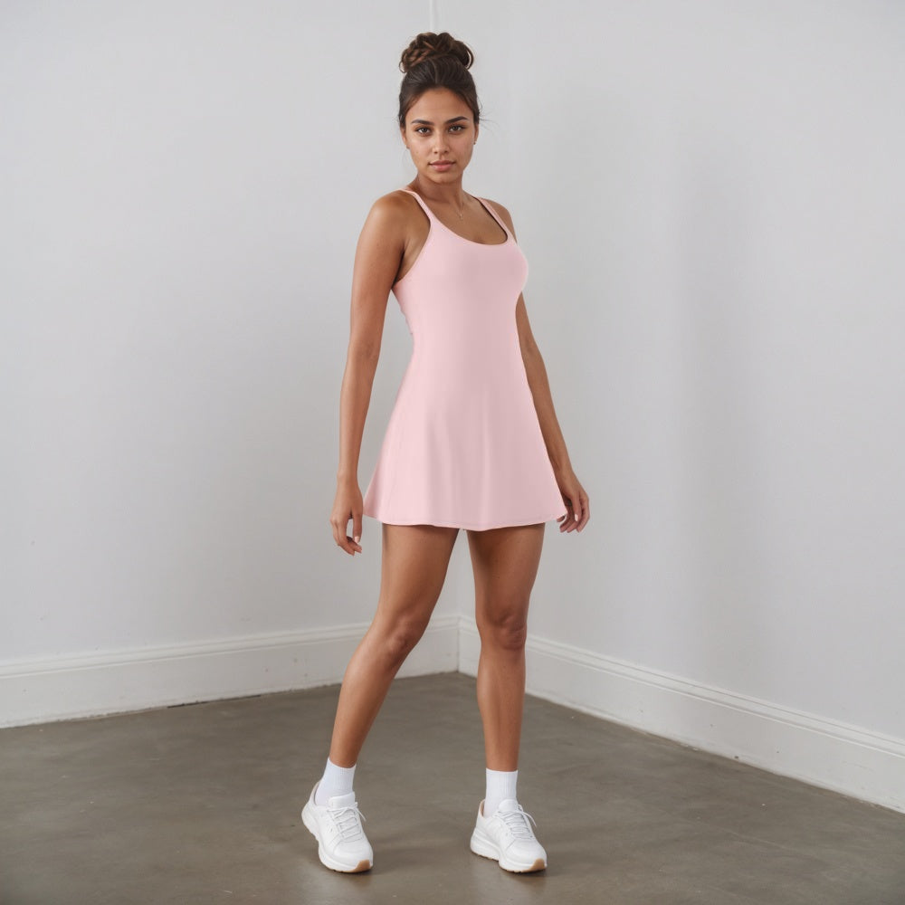 Plush Backless Active Dress-My Comfy Pant