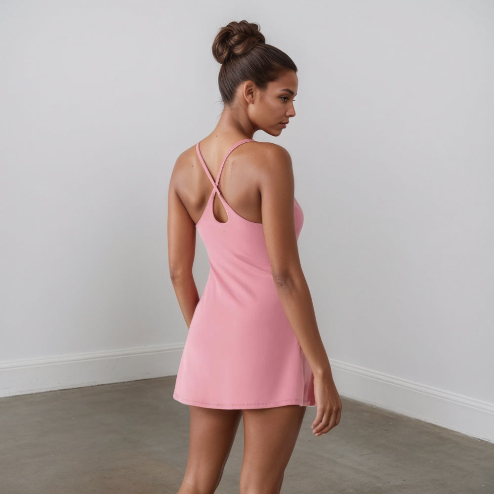 Plush Backless Active Dress-My Comfy Pant