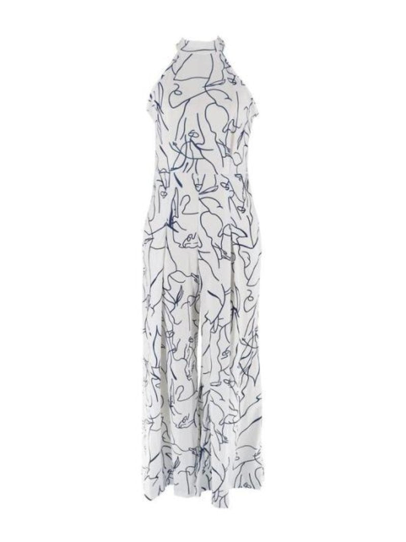 Abstract Line Art Jumpsuit-My Comfy Pant