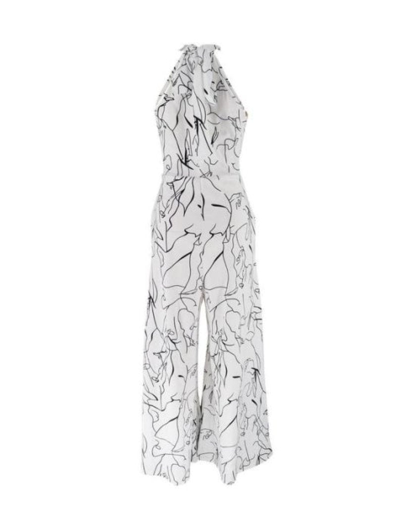 Abstract Line Art Jumpsuit-My Comfy Pant