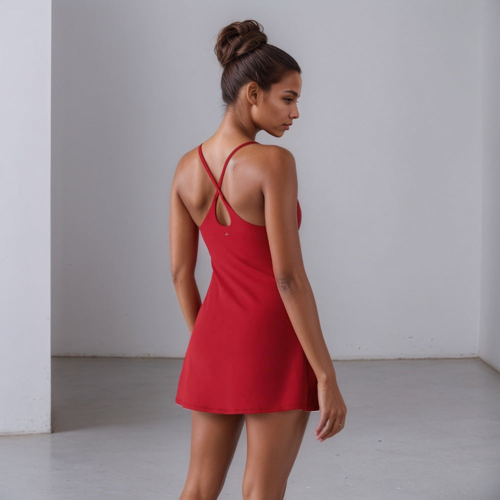 Lightweight Exercise Dress with Straps-My Comfy Pant