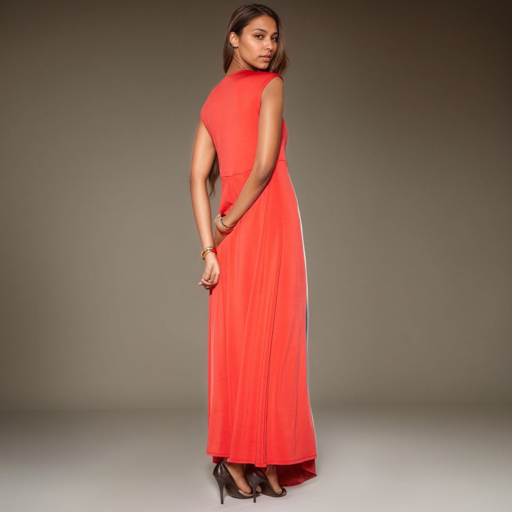 Sleeveless Twist Waist Maxi Dress-My Comfy Pant