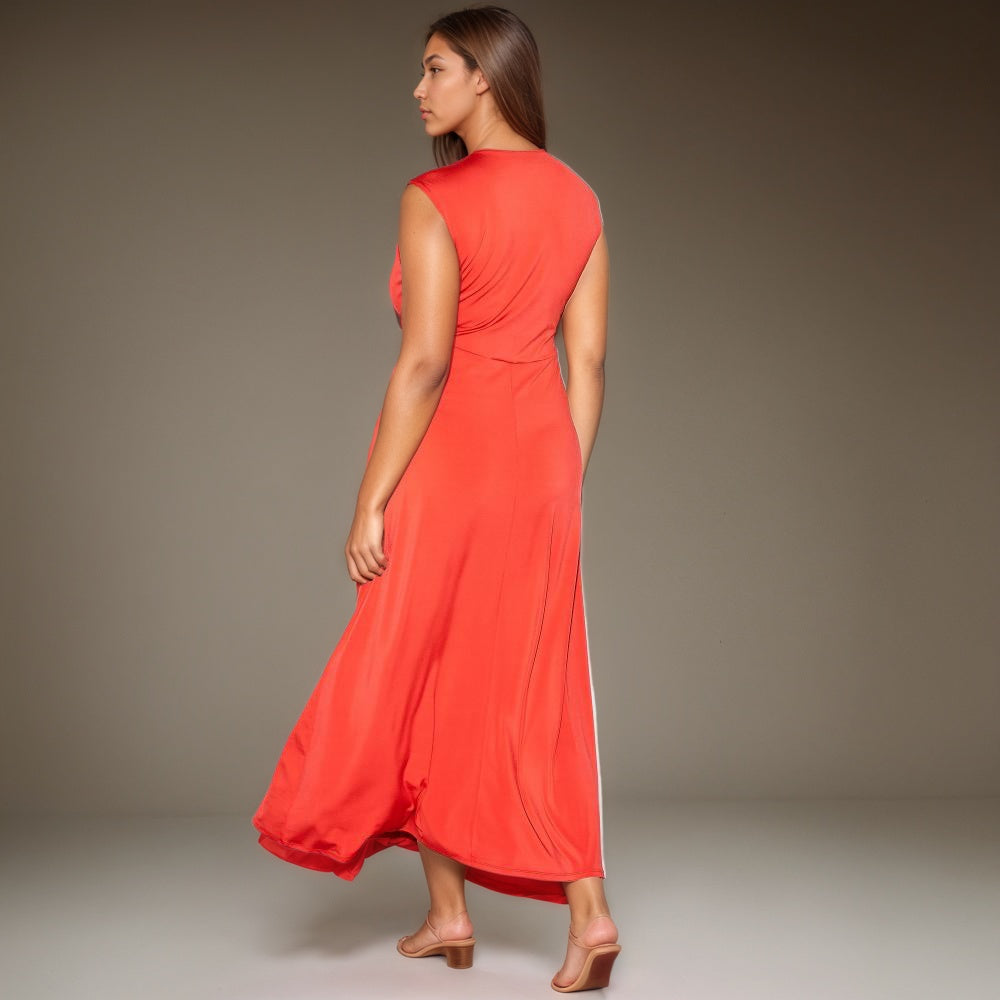 Sleeveless Twist Waist Maxi Dress-My Comfy PantSleeveless Twist Waist Maxi Dress - Image 5
