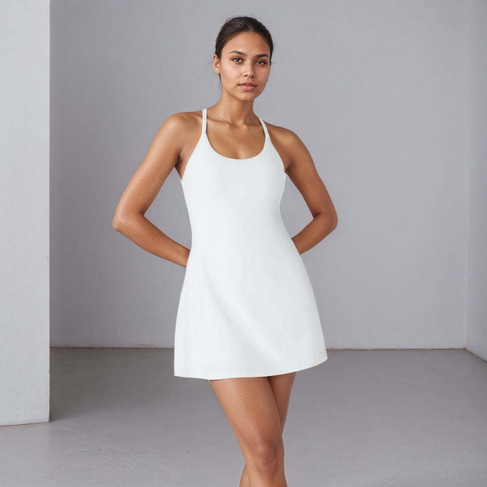 Strappy Front Curve Sports Dress-My Comfy Pant