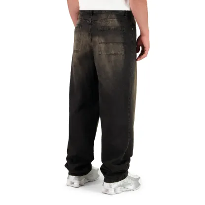 Baggy Denim Zip Fly Pocket Pants
