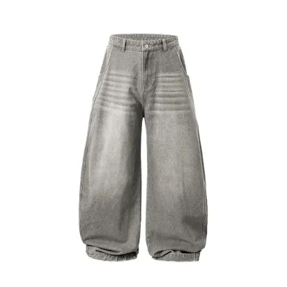 Baggy Wide Fit Cargo Streetwear Jeans For Men