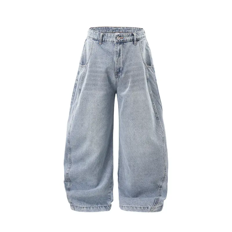 Baggy Wide Fit Cargo Streetwear Jeans For Men