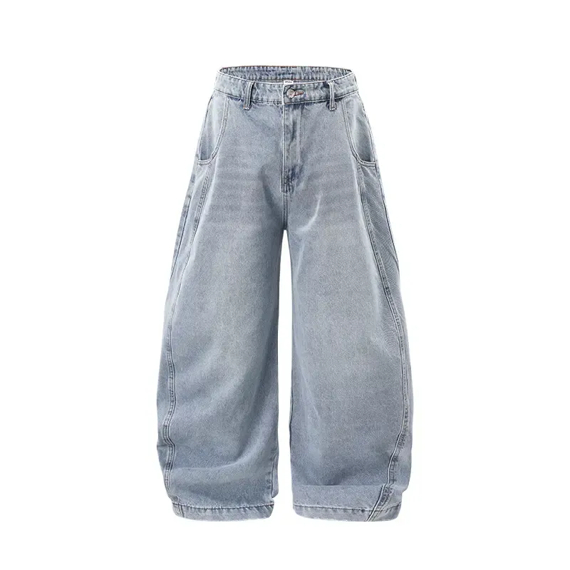 Baggy Wide Fit Cargo Streetwear Jeans For Men