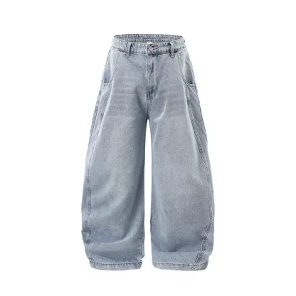 Baggy Wide Fit Cargo Streetwear Jeans For Men