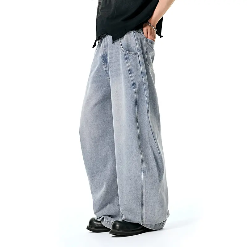 Baggy Wide Fit Cargo Streetwear Jeans For Men