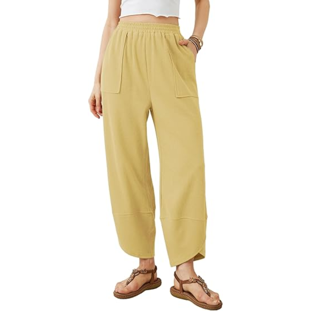 Casual Harem Pants With Pockets And Loose Palazzo Style For Women