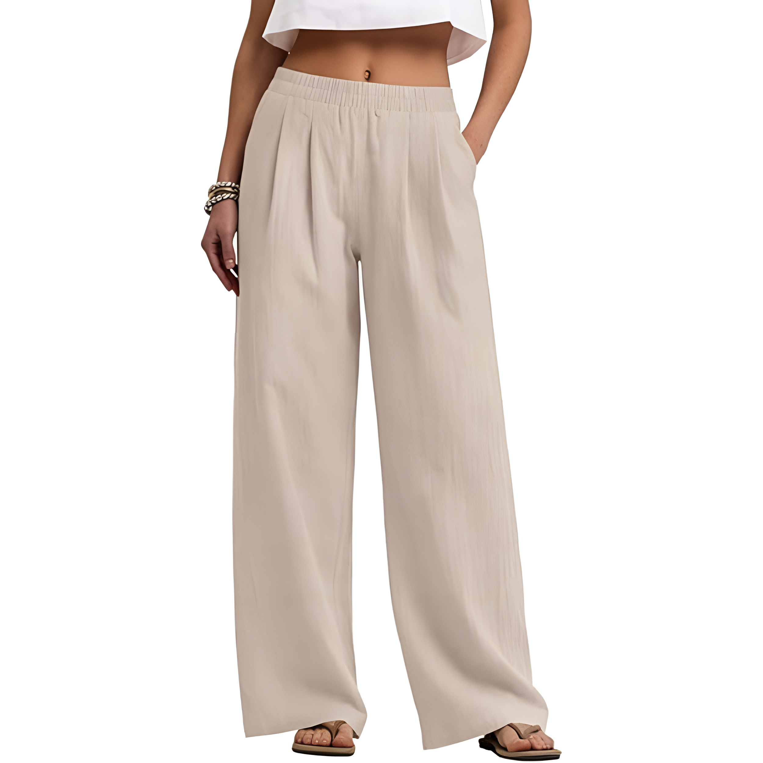 Wide Palazzo Casual Travel Trousers For Women