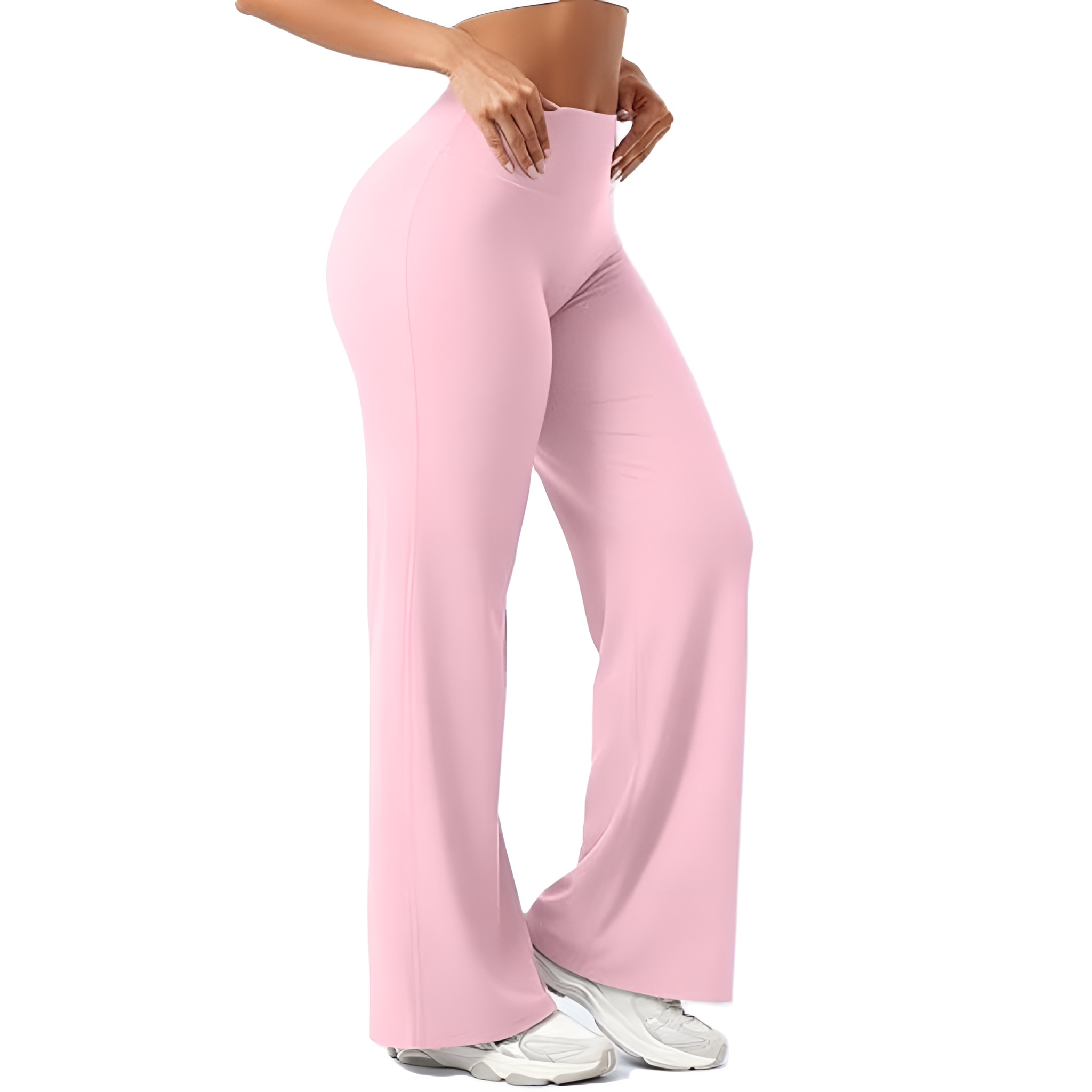 Women High Waist Straight Pants