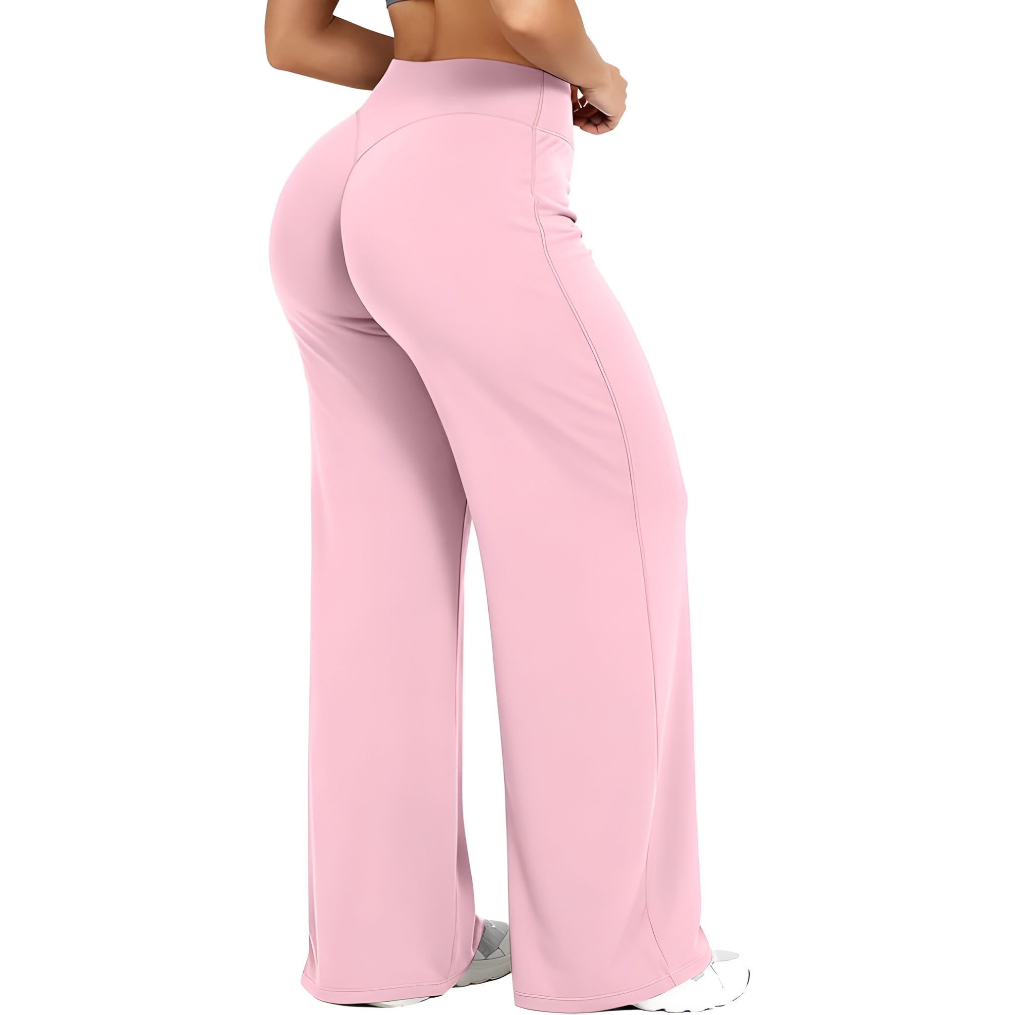 Women High Waist Straight Pants
