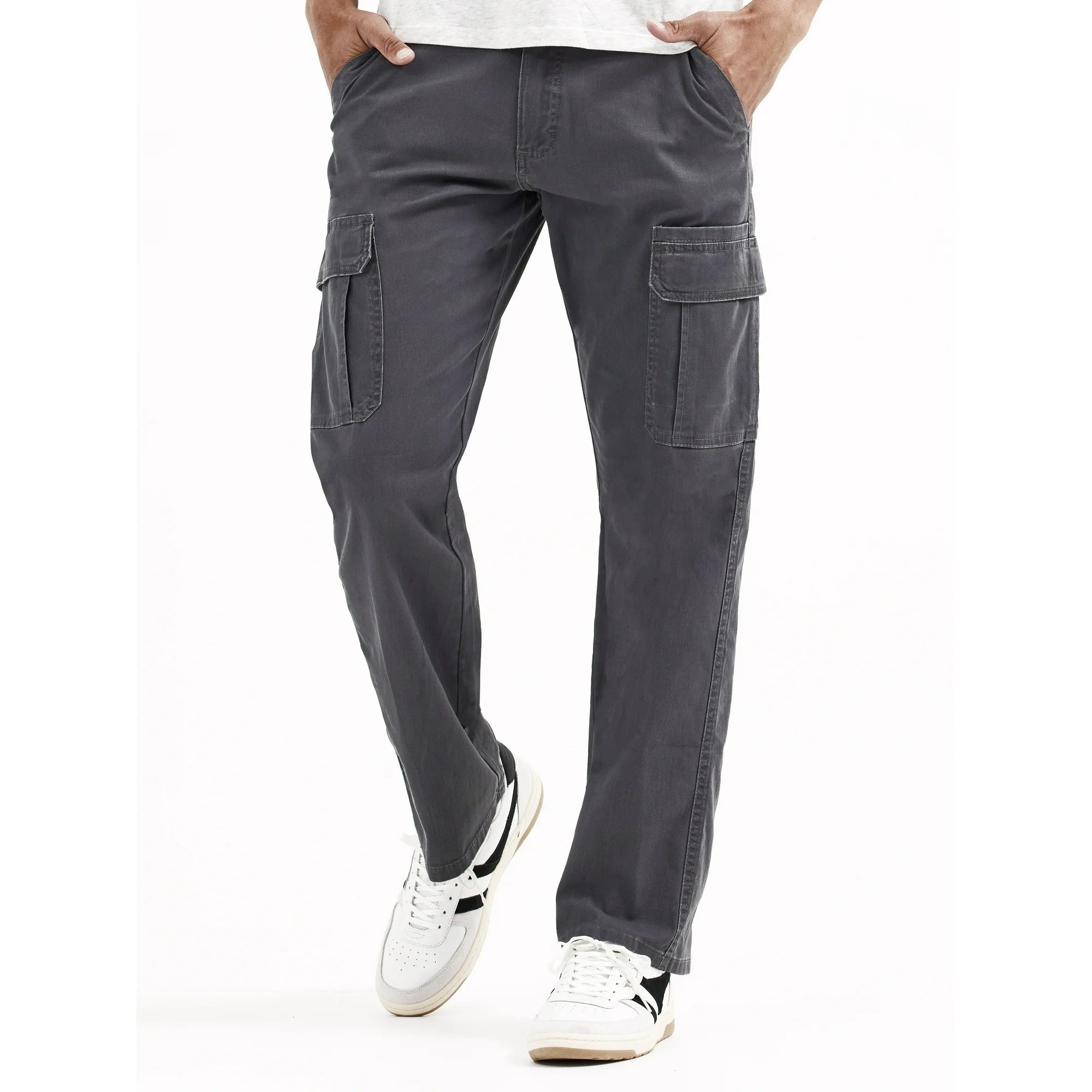 Men Relaxed Fit Cargo Pants With Stretch-My Comfy Pant