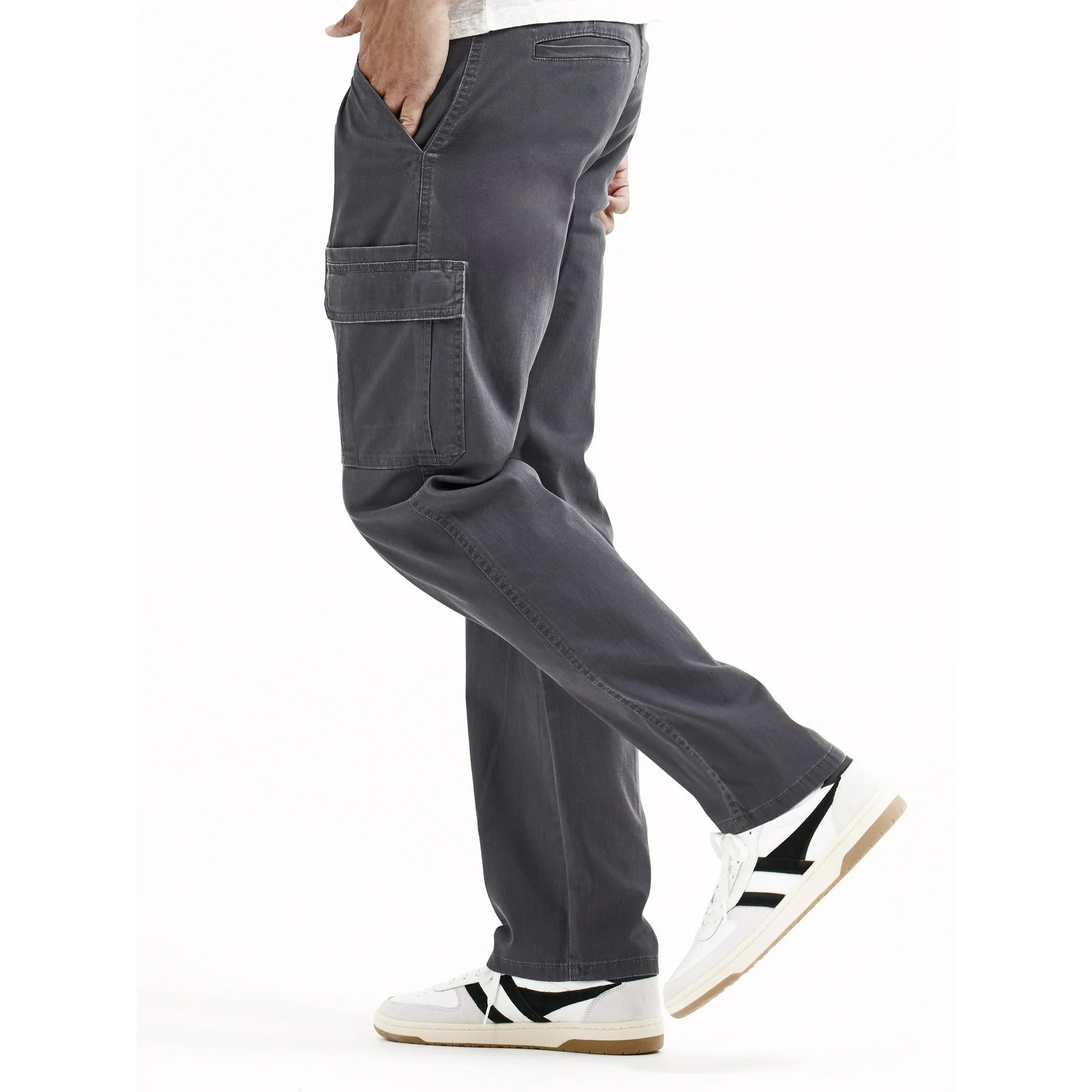 Men Relaxed Fit Cargo Pants With Stretch-My Comfy PantMen Relaxed Fit Cargo Pants With Stretch - Image 9
