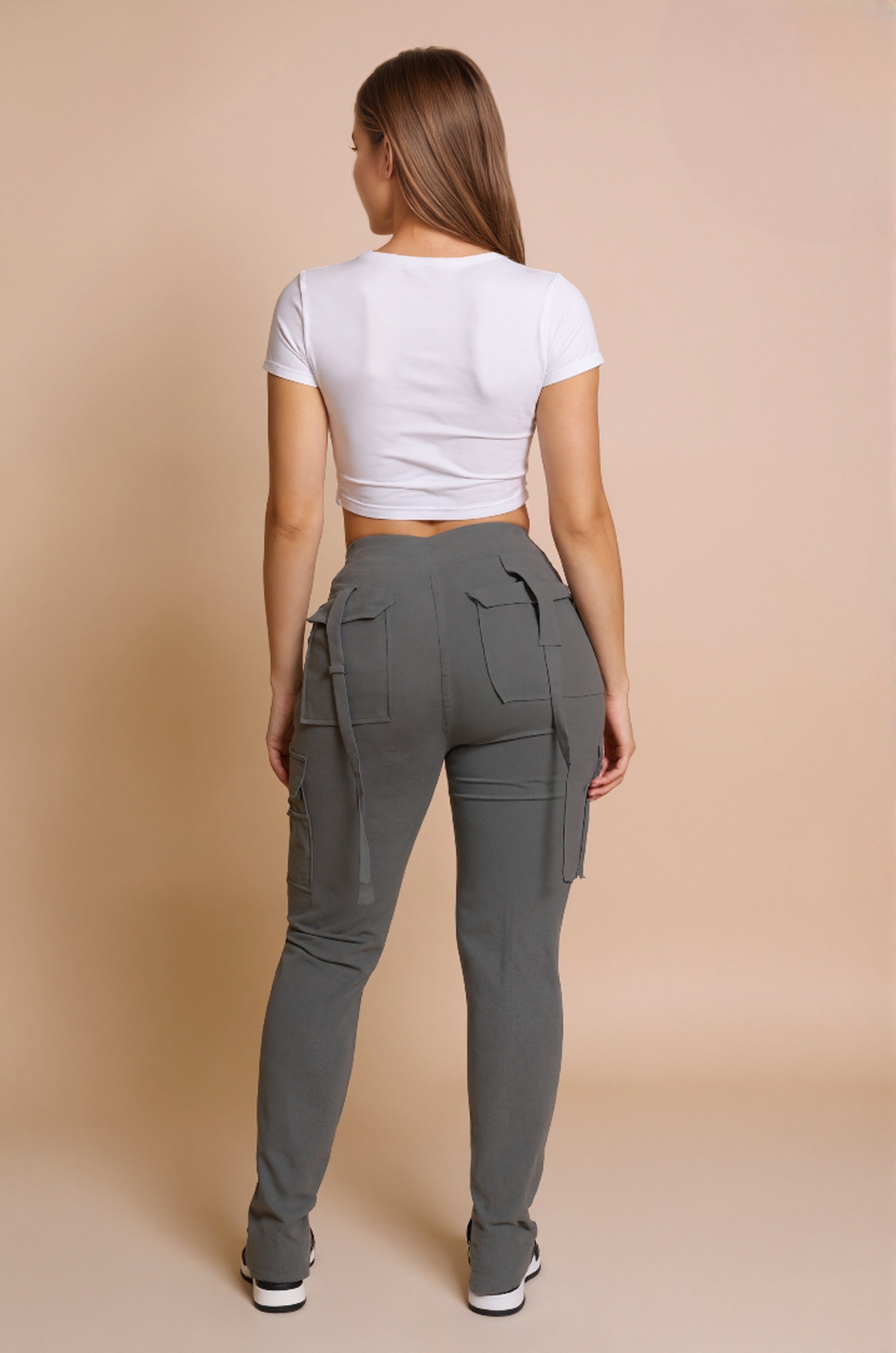Cargo Style Loose Fit TrousersCargo Style Loose Fit Trousers - Image 5