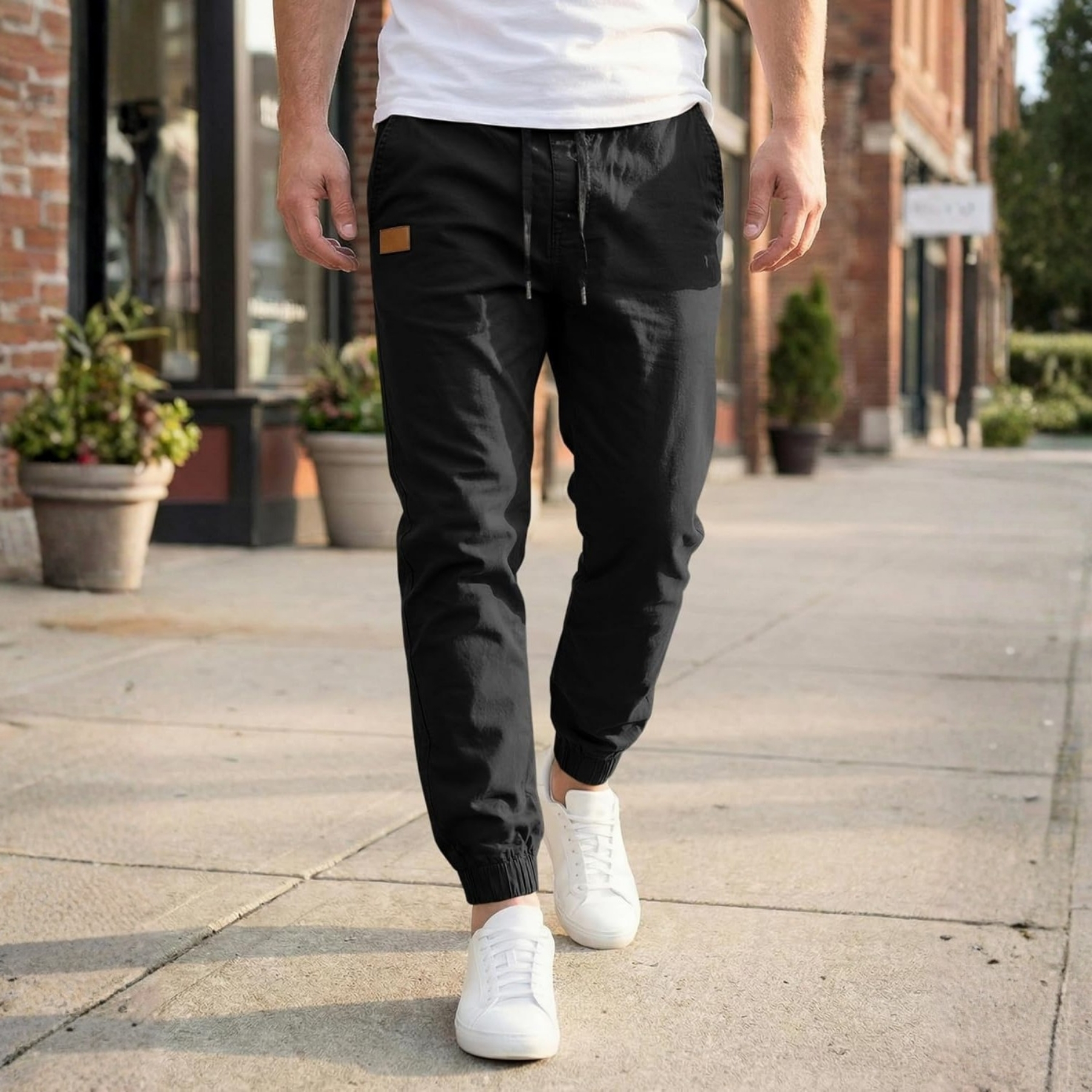 Casual Chino Cargo Joggers Pants For MenCasual Chino Cargo Joggers Pants For Hiking And Jogging  - Image 5