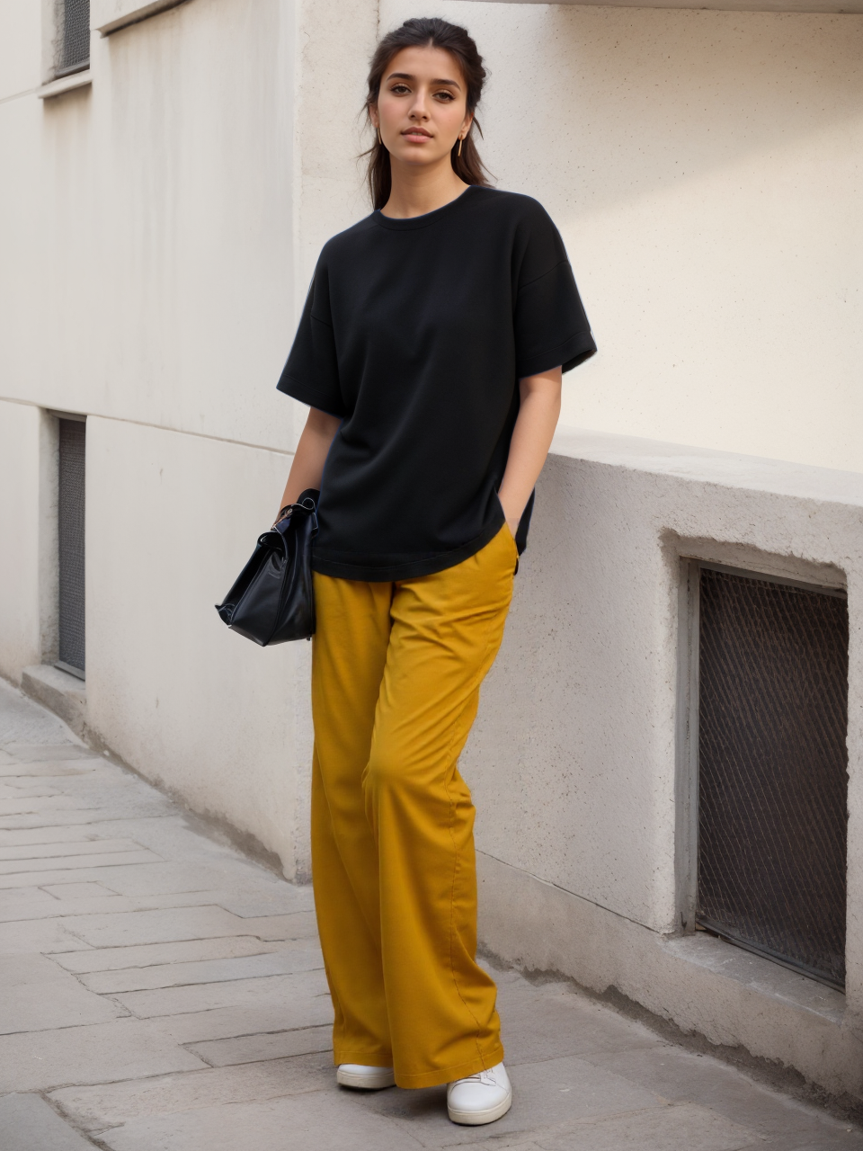 Casual High Rise Wide Length Pants