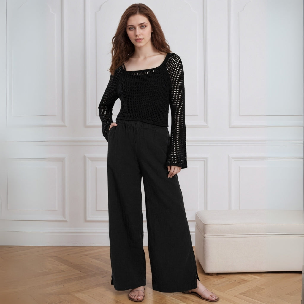 High-Waisted Super Wide-Leg Pants-My Comfy Pant