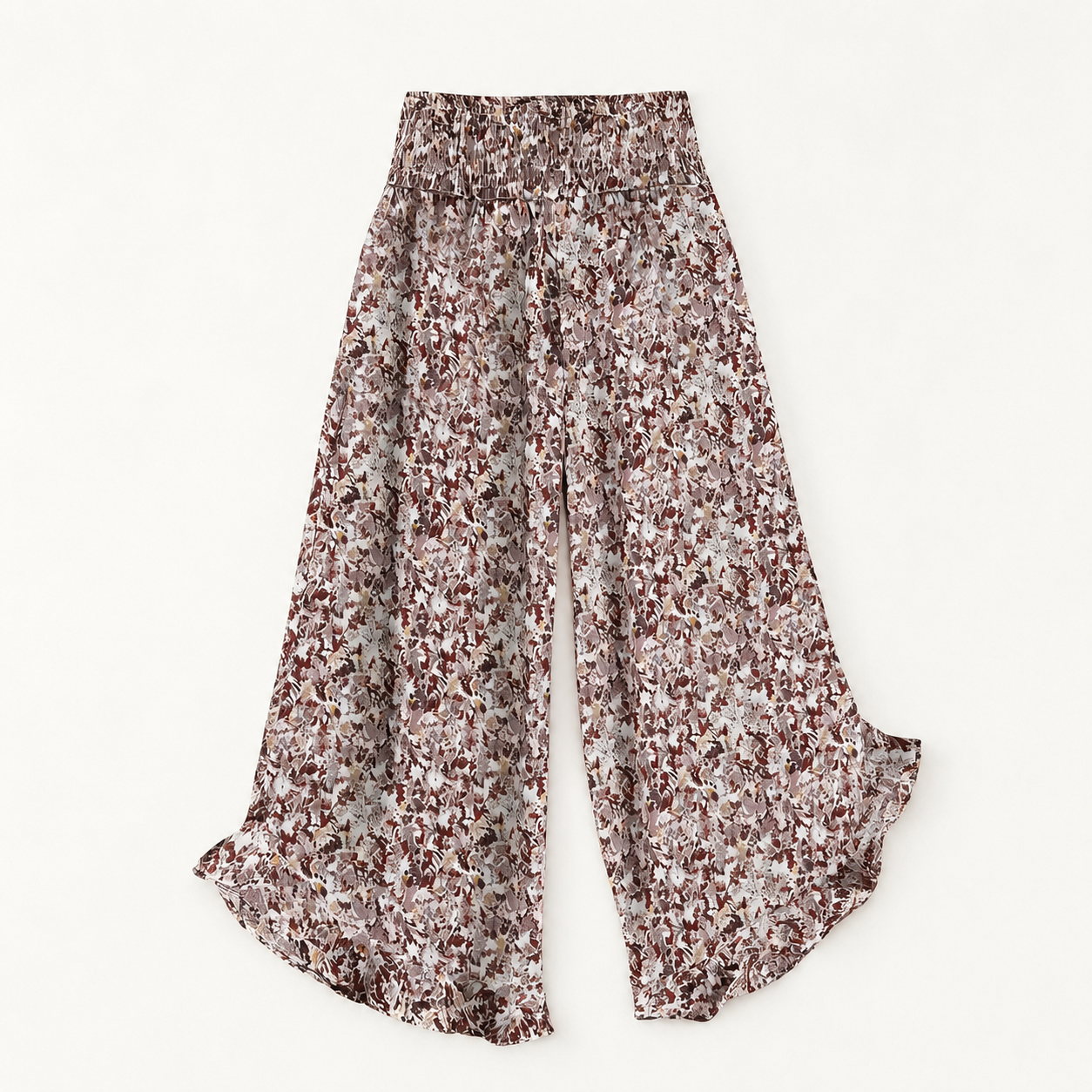 Casual Wide Loose Baggy Boho Floral Pants For Women