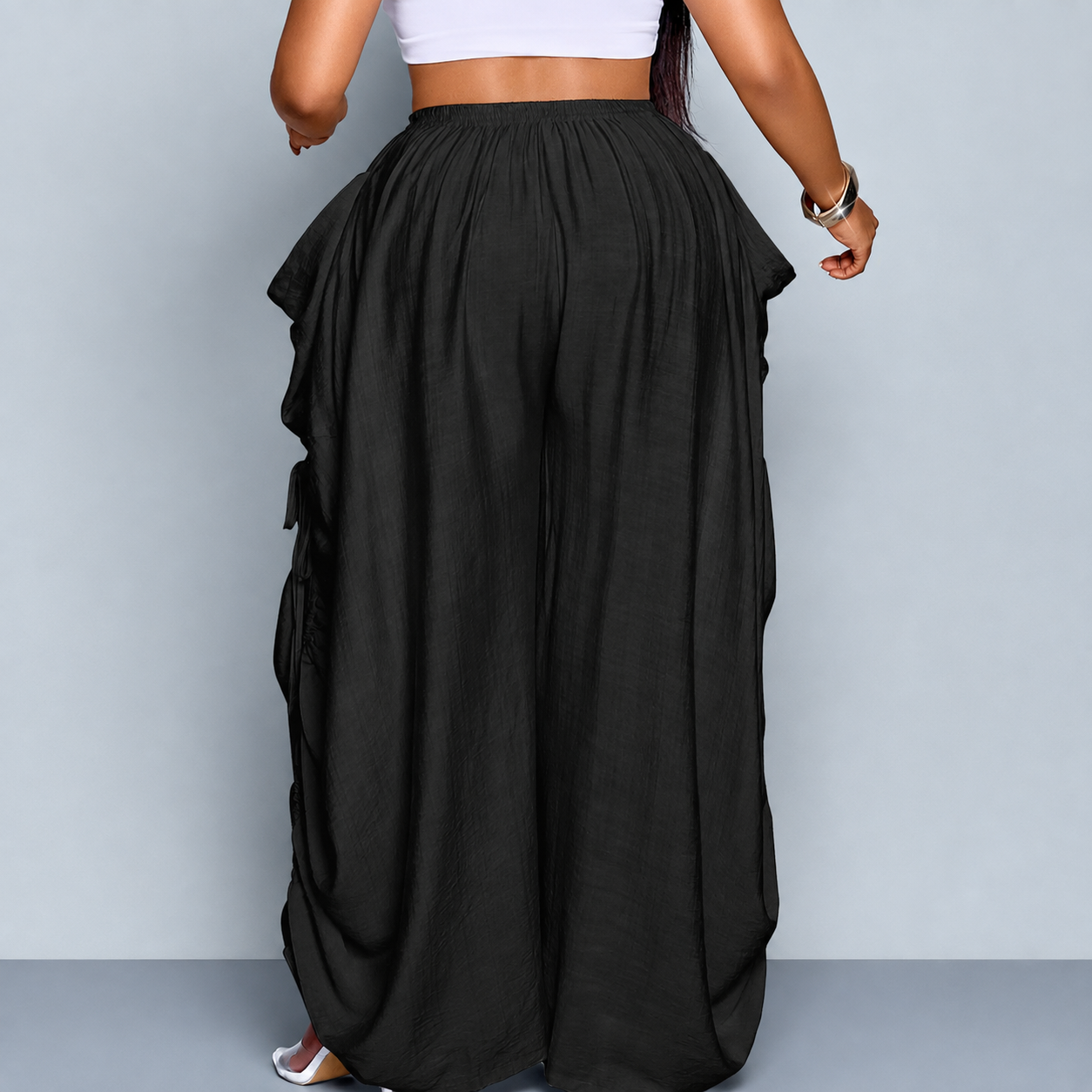 Casual Plus Size Loose Fit Pants For Women
