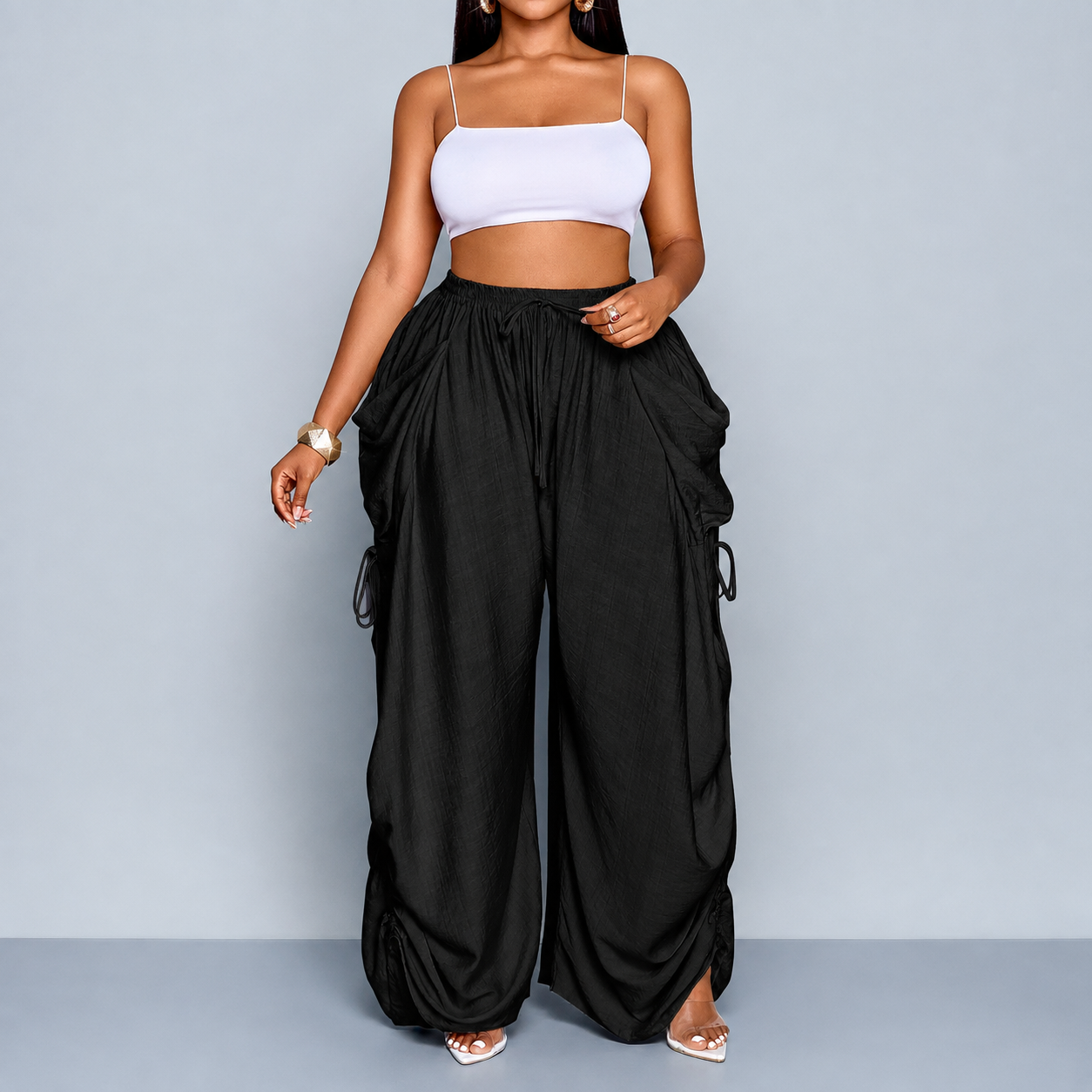 Casual Plus Size Loose Fit Pants For Women