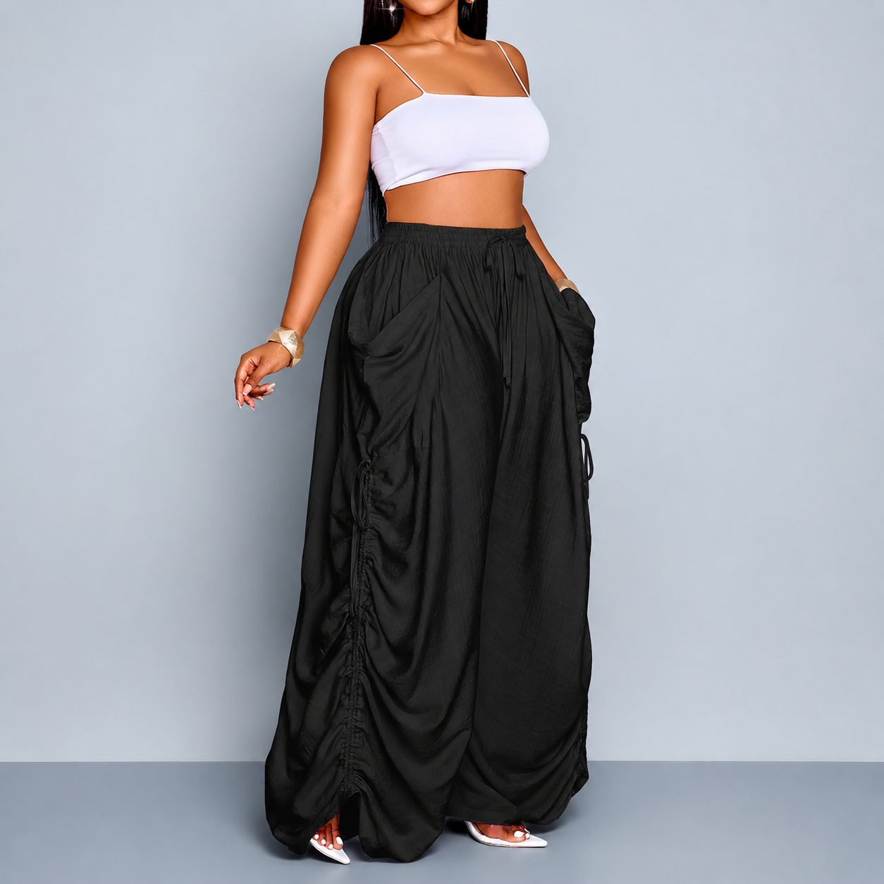 Casual Plus Size Loose Fit Pants For Women
