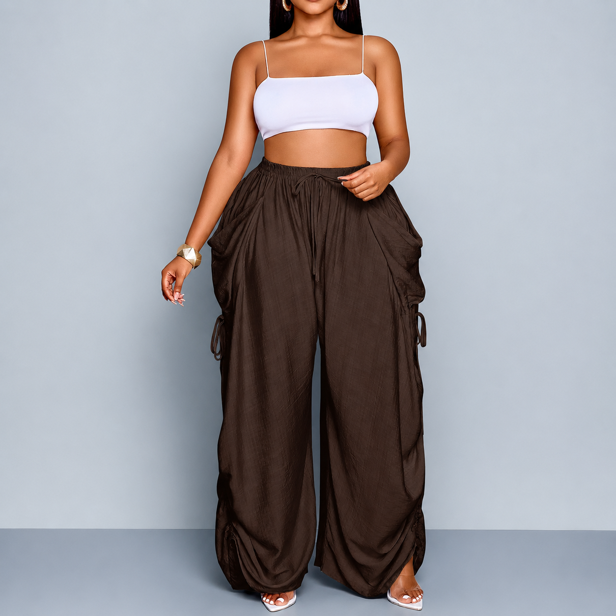 Casual Plus Size Loose Fit Pants For Women