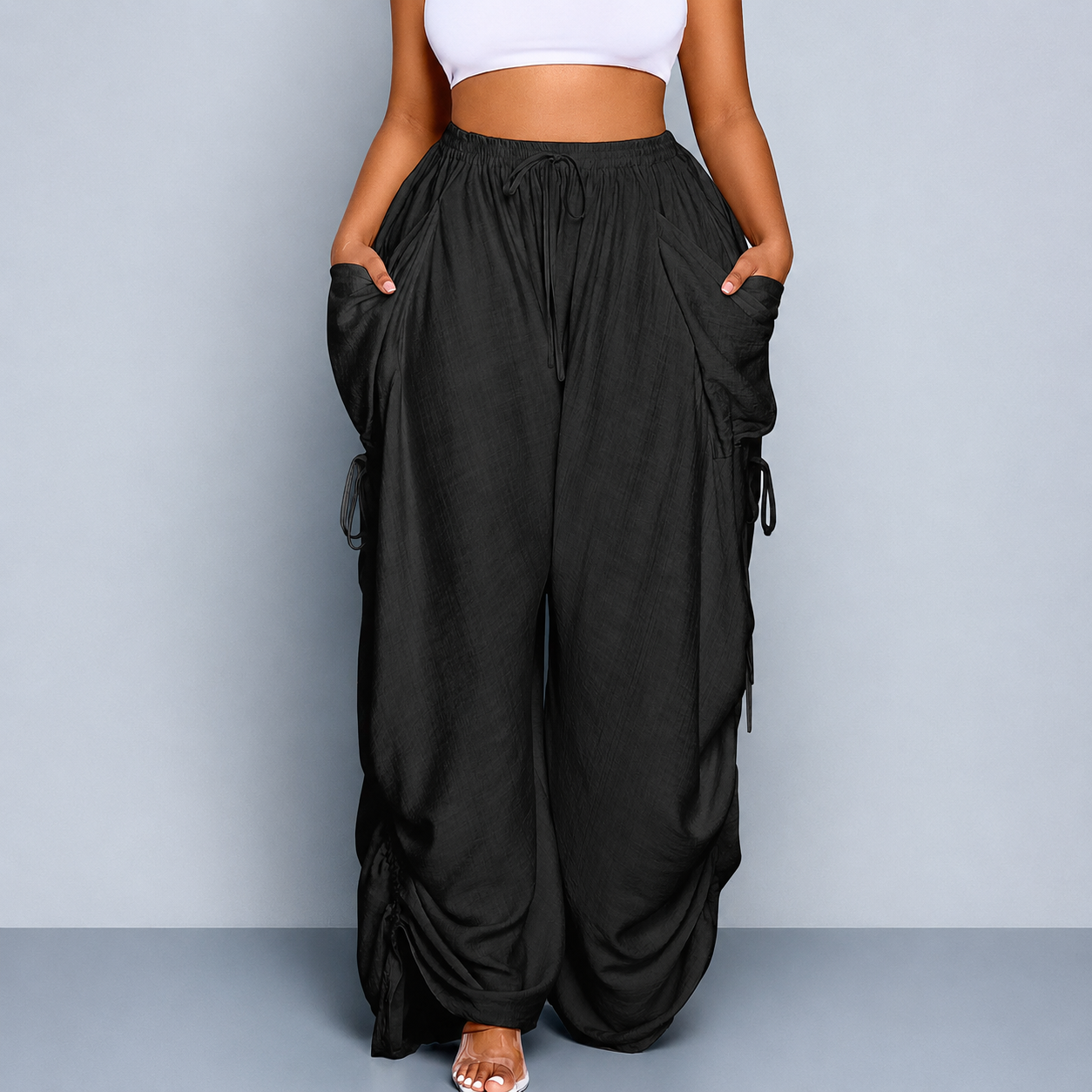 Casual Plus Size Loose Fit Pants For Women
